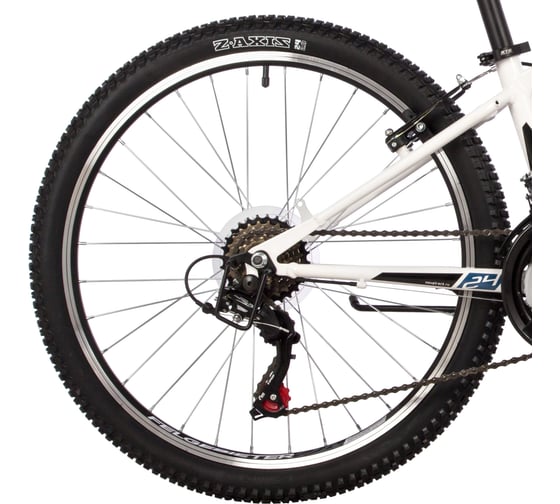Велосипед NOVATRACK ACTION диаметр колес 24" сталь 12'', белый, 18 скоростей 24SHV.ACTION.12WT23