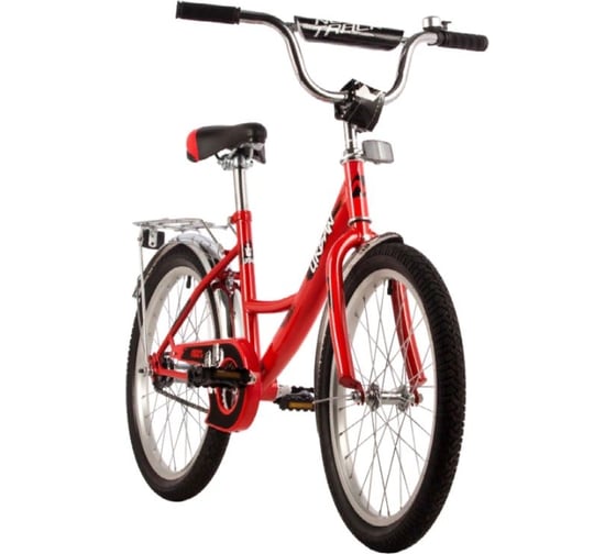 Велосипед NOVATRACK 20" URBAN красный, защ А-тип, тормоз нож, крылья и багаж хром, без доп колес 203URBAN.RD22-