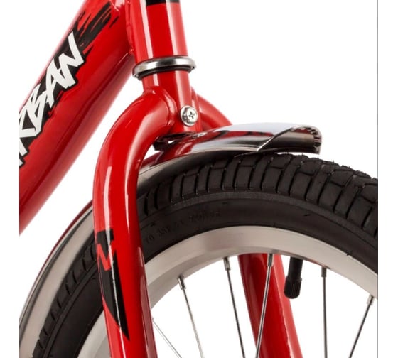 Велосипед NOVATRACK 20" URBAN красный, защ А-тип, тормоз нож, крылья и багаж хром, без доп колес 203URBAN.RD22-