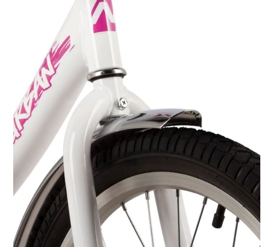 Велосипед NOVATRACK 20" URBAN белый, защ А-тип, тормоз нож, крылья и багаж хром, без доп колес 203URBAN.WT22-
