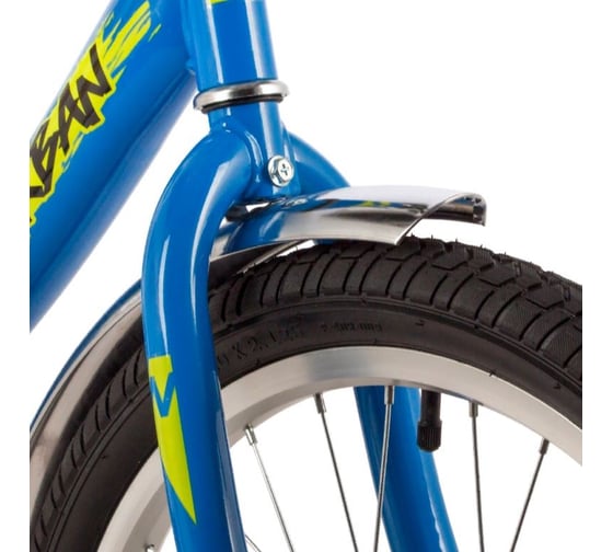 Велосипед NOVATRACK 20" URBAN синий, защ А-тип, тормоз нож, крылья и багаж хром, без доп колес 203URBAN.BL22-