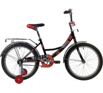 Велосипед NOVATRACK 20" URBAN черный, защита А-тип, тормоз нож, крылья и багажник хром 203URBAN.BK20