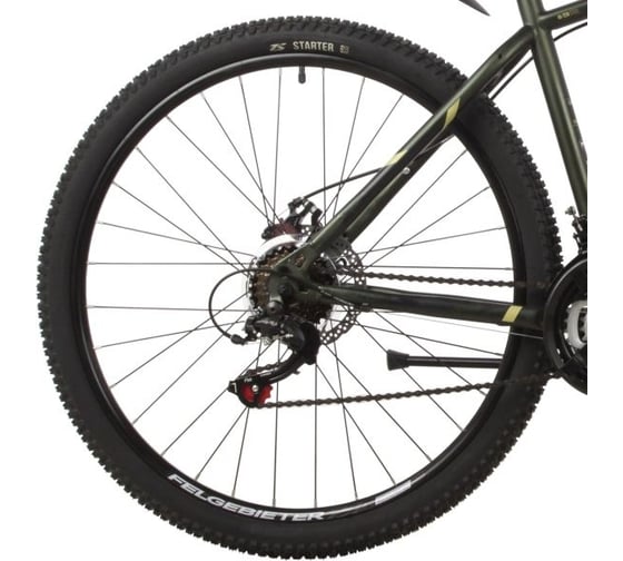 Велосипед STINGER 27.5" CAIMAN D зеленый, сталь, размер 16" 27SHD.CAIMAND.16GN2