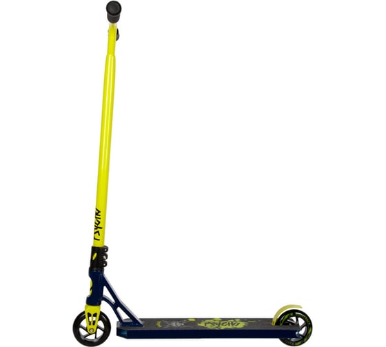 Самокат NOVATRACK PSYCHO BL, PU колеса, 110 мм, с алюминиевым ободом, жесткость PU 88A 110A.PSYCHO.VT21