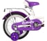 Велосипед NOVATRACK NOVATRACK диаметр колес 14" BUTTERFLY белый-фиолетовый, тормоз нож, крылья и багаж хром, корз, полная защита 147BUTTERFLY.WVL23 7