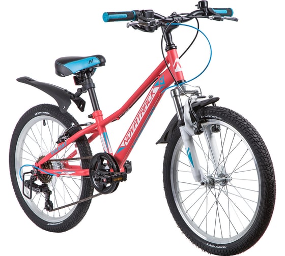 Велосипед NOVATRACK VALIANT диаметр колес 20", коралловый, сталь, 6-скоростей, TY21/TS38/SG-6SI, V-brake 20SH6V.VALIANT.CRL9