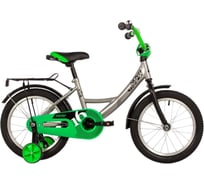 Велосипед NOVATRACK 16" VECTOR серебристый, тормоз нож, крылья, багажник, полная защита цепи 163VECTOR.SL22