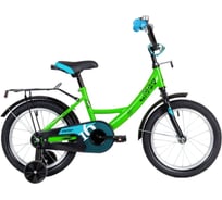 Велосипед NOVATRACK 16" VECTOR лаймовый, тормоз нож, крылья, багажник, полная защита цепи 163VECTOR.GN22