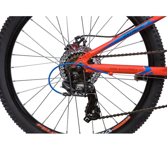 Велосипед NOVATRACK EXTREME диаметр колес 24", рама 13", оранжевый, 21-скорость, TY300/TS38/TZ500 24AHD.EXTREME.13OR9