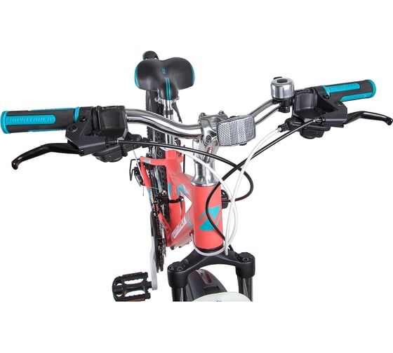 Велосипед NOVATRACK NOVARA диаметр колес 24", рама 11", коралловый, 18-скоростей, TY21/TS38/SG-6SI STG 24AHD.NOVARA.11CRL9