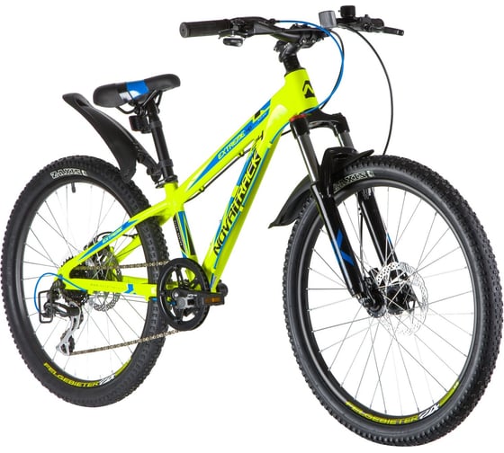 Велосипед NOVATRACK EXTREME диаметр колес 24", рама 13", салатовый, 8-скоростей, RD360/EF505/TZ500 24AHD.EXTREMEHD.13GN20