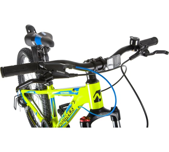 Велосипед NOVATRACK EXTREME диаметр колес 24", рама 13", салатовый, 8-скоростей, RD360/EF505/TZ500 24AHD.EXTREMEHD.13GN20