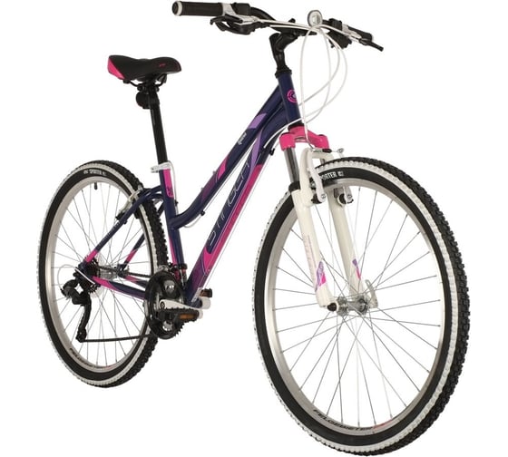 Велосипед STINGER 26" LATINA фиолетовый, сталь, размер 19", MICROSHIFT 26SHV.LATINA.19VT10