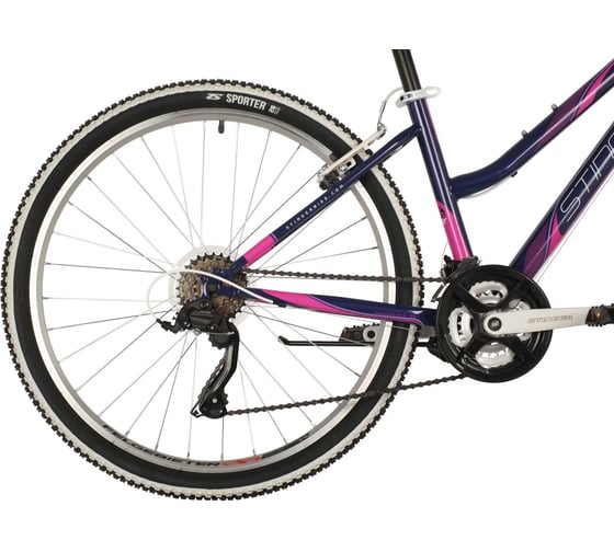 Велосипед STINGER 26" LATINA фиолетовый, сталь, размер 19", MICROSHIFT 26SHV.LATINA.19VT10