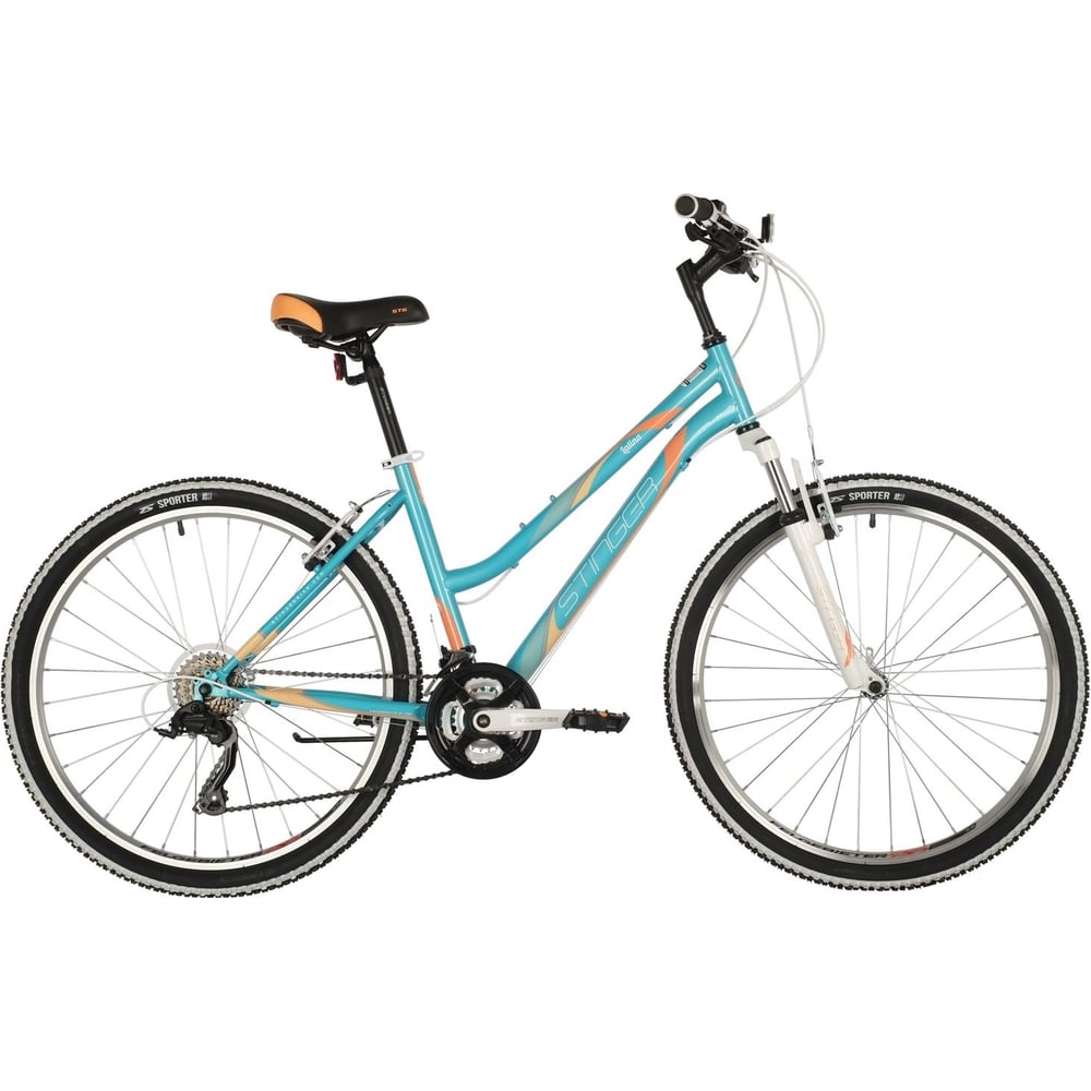 Велосипед STINGER 26" LATINA синий, сталь, размер 19", MICROSHIFT 26SHV ...