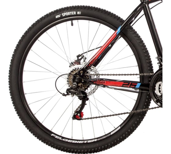 Велосипед STINGER 26" CAIMAN D черный, сталь, размер 14" 26SHD.CAIMAND.14BK2-
