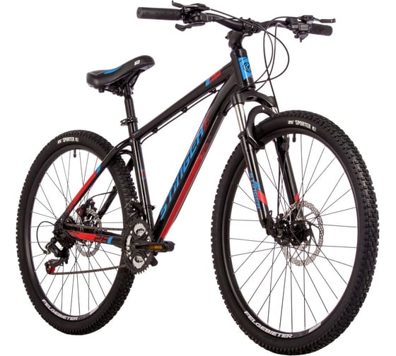 Велосипед STINGER 26" CAIMAN D черный, сталь, размер 18" 26SHD.CAIMAND.18BK3