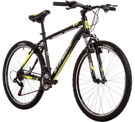 Велосипед STINGER 26" CAIMAN черный, сталь, размер 14" 26SHV.CAIMAN.14BK3