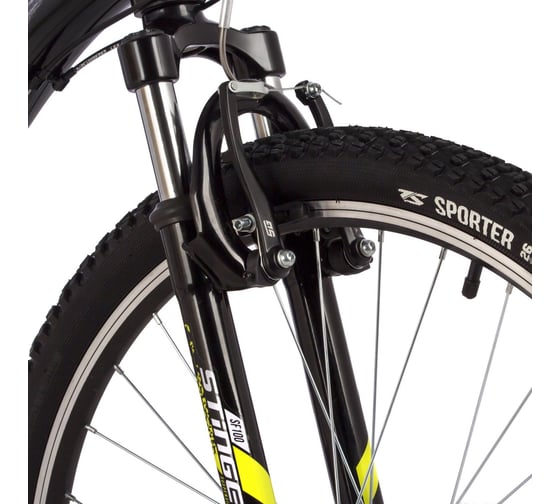 Велосипед STINGER 26" CAIMAN черный, сталь, размер 14" 26SHV.CAIMAN.14BK3
