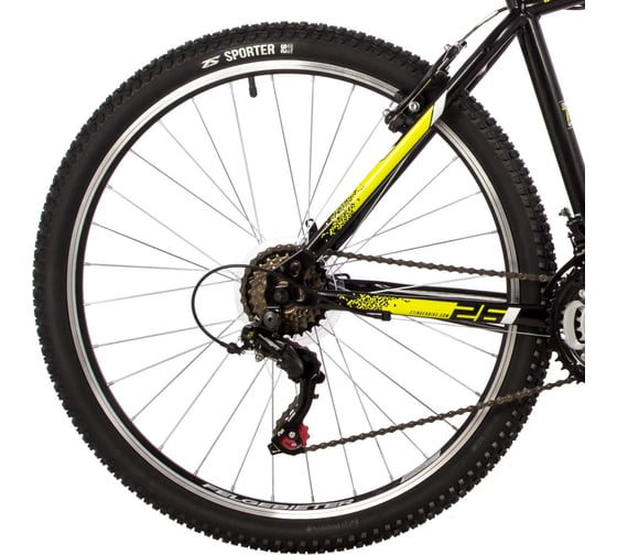 Велосипед STINGER 26" CAIMAN черный, сталь, размер 14" 26SHV.CAIMAN.14BK3