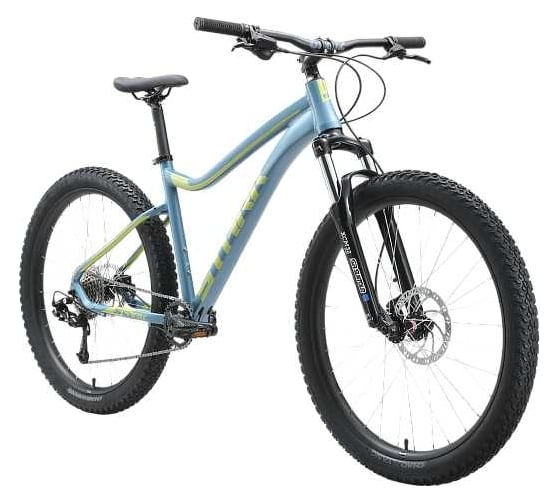 Велосипед STARK 23 Tactic 27.5 + HD, синий/авокадо, размер рамы 18 HQ-0009889
