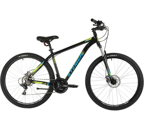 Велосипед STINGER ELEMENT EVO 27.5" черный, алюминий, размер 16" 27AHD.ELEMEVO.16BK1 1