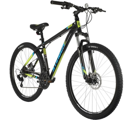 Велосипед STINGER ELEMENT EVO 27.5" черный, алюминий, размер 18" 27AHD.ELEMEVO.18BK3