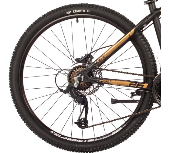 Велосипед STINGER ELEMENT PRO SE 26" золотистый, алюминий, размер рамы 18" 26AHD.ELEMPRO.18GD22