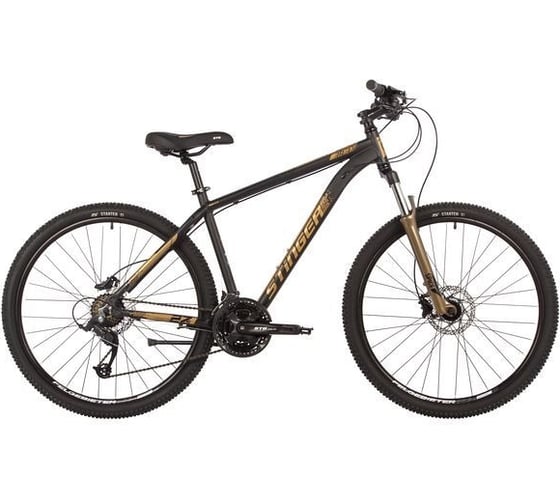 Велосипед STINGER ELEMENT PRO SE 27.5" золотистый, алюминий, размер рамы 16" 27AHD.ELEMPRO.16GD22