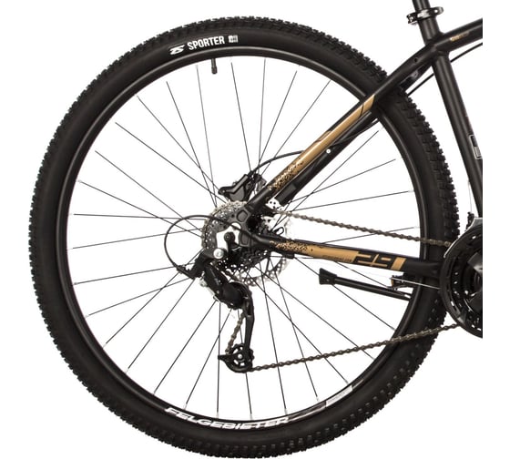 Велосипед STINGER ELEMENT PRO 29" золотистый, алюминий, размер 22" 29AHD.ELEMPRO.22GD3