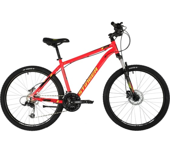 Велосипед STINGER ELEMENT PRO 26" красный, алюминий, размер 16", MICROSHIFT 26AHD.ELEMPRO.16RD10 1