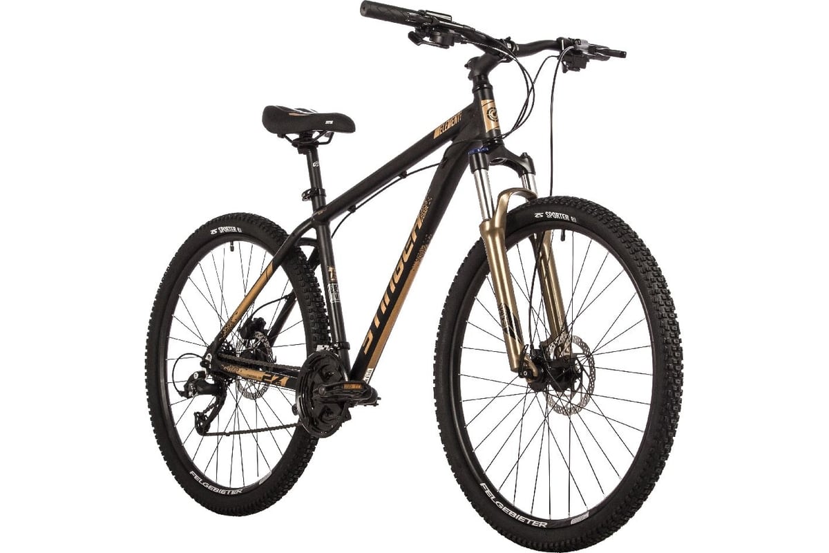 Велосипед STINGER ELEMENT PRO 27.5" золотистый, алюминий, размер 18 ...