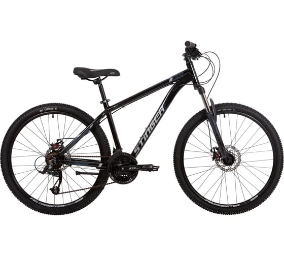 Велосипед STINGER ELEMENT STD SE 26" черный, алюминий, размер рамы 18" 26AHD.ELEMSTD.18BK22