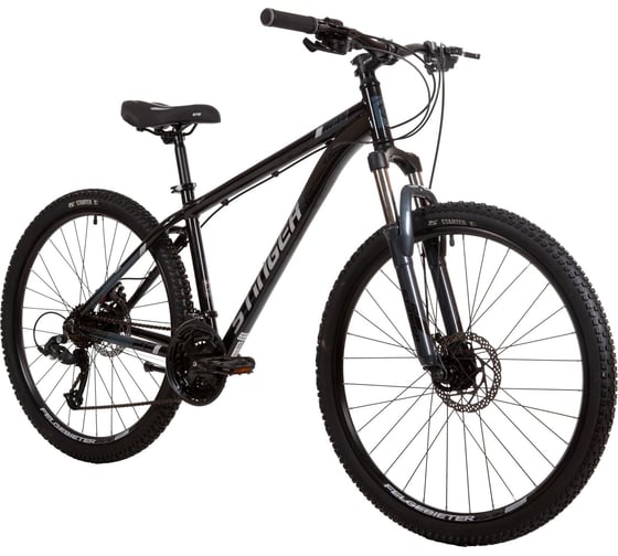 Велосипед STINGER ELEMENT STD SE 26" черный, алюминий, размер рамы 18" 26AHD.ELEMSTD.18BK22