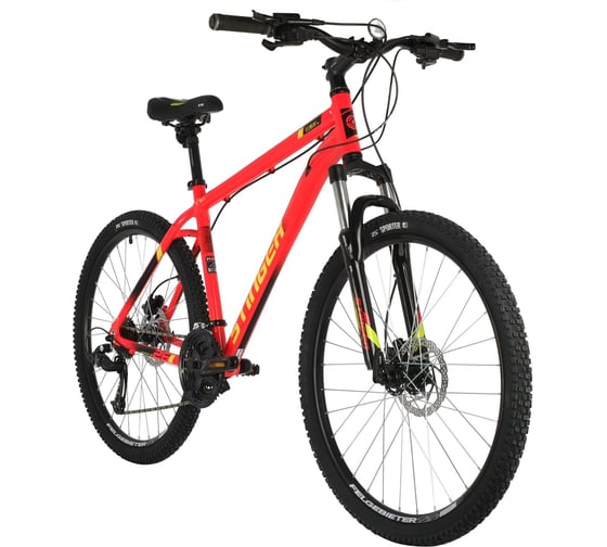Велосипед STINGER ELEMENT PRO 26" красный, алюминий, размер 14", MICROSHIFT 26AHD.ELEMPRO.14RD10
