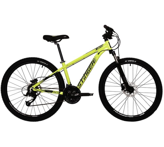 Велосипед STINGER ELEMENT PRO 26" зеленый, алюминий, размер 14", MICROSHIFT 26AHD.ELEMPRO.14GN10