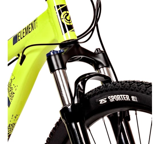 Велосипед STINGER ELEMENT PRO 26" зеленый, алюминий, размер 14", MICROSHIFT 26AHD.ELEMPRO.14GN10