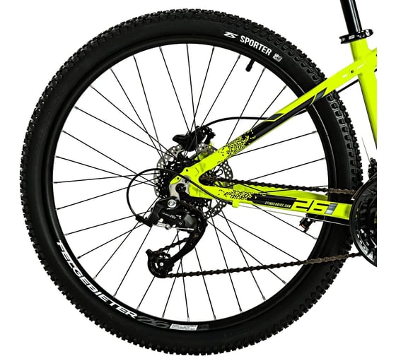 Велосипед STINGER ELEMENT PRO 26" зеленый, алюминий, размер 14", MICROSHIFT 26AHD.ELEMPRO.14GN10
