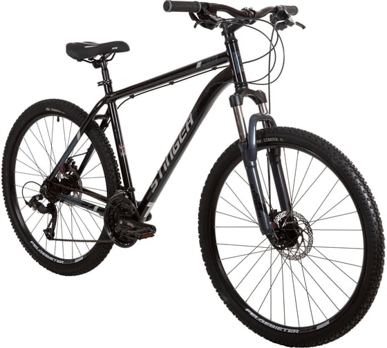 Велосипед STINGER ELEMENT STD SE 27.5" черный, алюминий, размер рамы 16" 27AHD.ELEMSTD.16BK22
