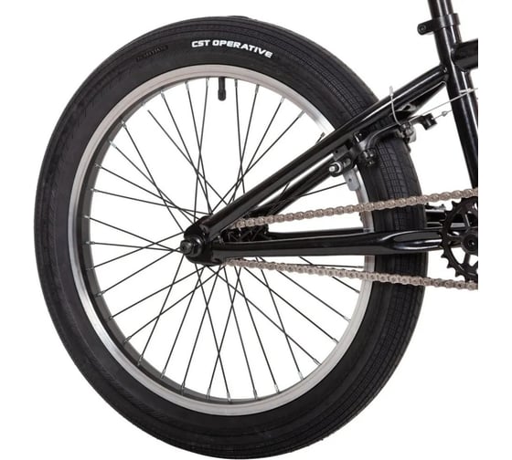 Велосипед Stinger GANSTA BMX 20", неохром, сталь, размер 10" 20BMX.GANSTA.10NC1