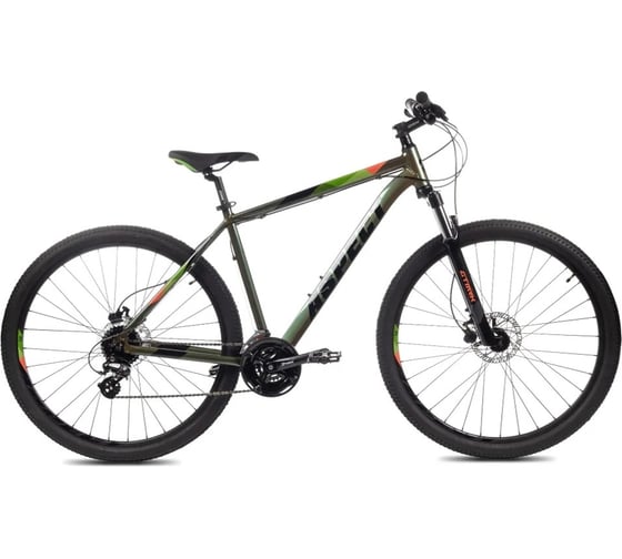 Велосипед ASPECT Nickel 29, 2023, размер рамы 18", зелено-оранжевый 4650231370326