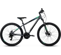 Велосипед ASPECT Nickel 26, 2023, размер рамы 14.5", серо-зеленый 4650231370234
