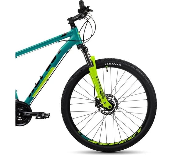 Велосипед ASPECT Legend 27.5, 2023, размер рамы 20", зелено-черный 4650231370357