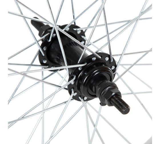 Колесо STG 20" переднее для BMX, двойной алюминиевый обод, 36 отверстий, втулка SF-A45F сталь, гайка 10мм ось Х95049