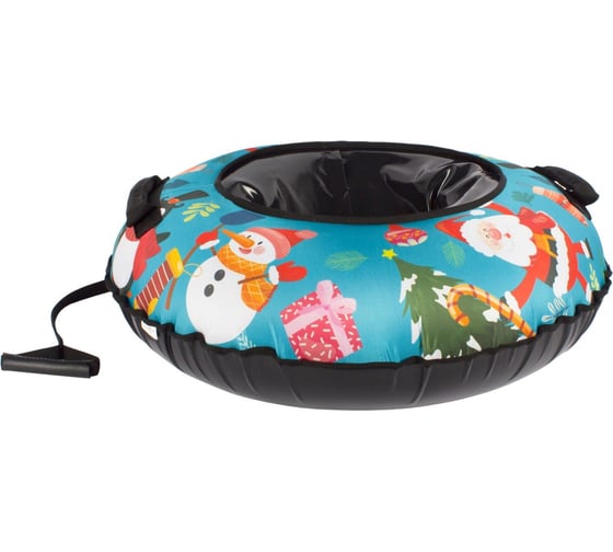 Тюбинг - ватрушка модель bz-70_cristmass, 70 см, бирюзовый с черным Snowstorm W112850