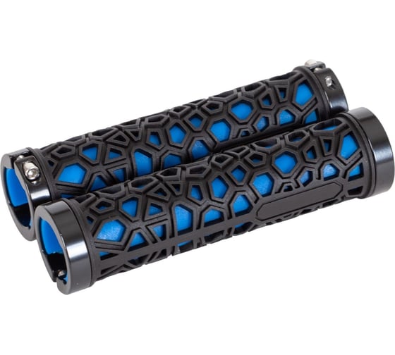 Грипсы STG BC-GR6502, 135 мм, Lock-On, черный с синим Х108422 1