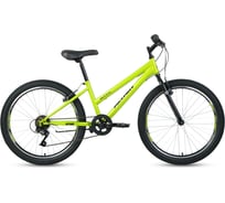 Велосипед ALTAIR MTB HT 24 low рост 14, 2019-2020, зеленый/черный RBKT01N46003