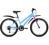 Велосипед ALTAIR MTB HT 24 low рост 13, 2018-2019, бирюзовый RBKN91N46002