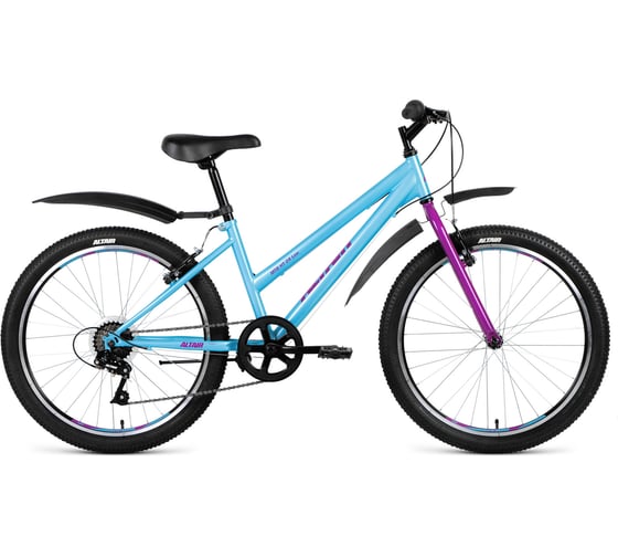 Велосипед ALTAIR MTB HT 24 low рост 13, 2018-2019, бирюзовый RBKN91N46002 1
