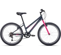 Велосипед ALTAIR MTB HT 24 low рост 14, 2019-2020, серый/розовый RBKT01N46002